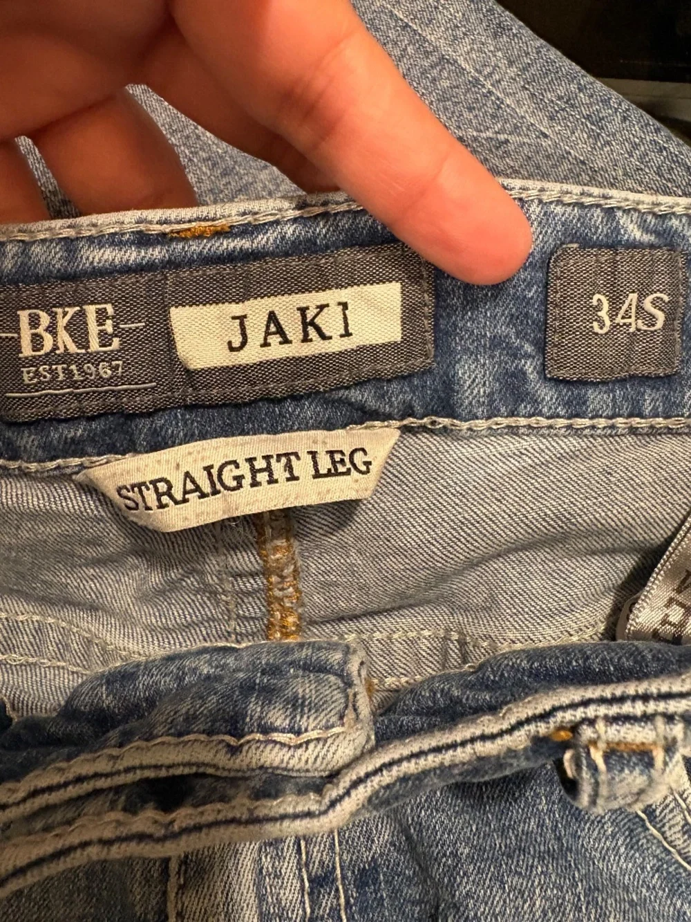 BKE Denim Men's Jake Stretch Straight Leg Jeans 34S GREAT Condition - Picture 2 of 6